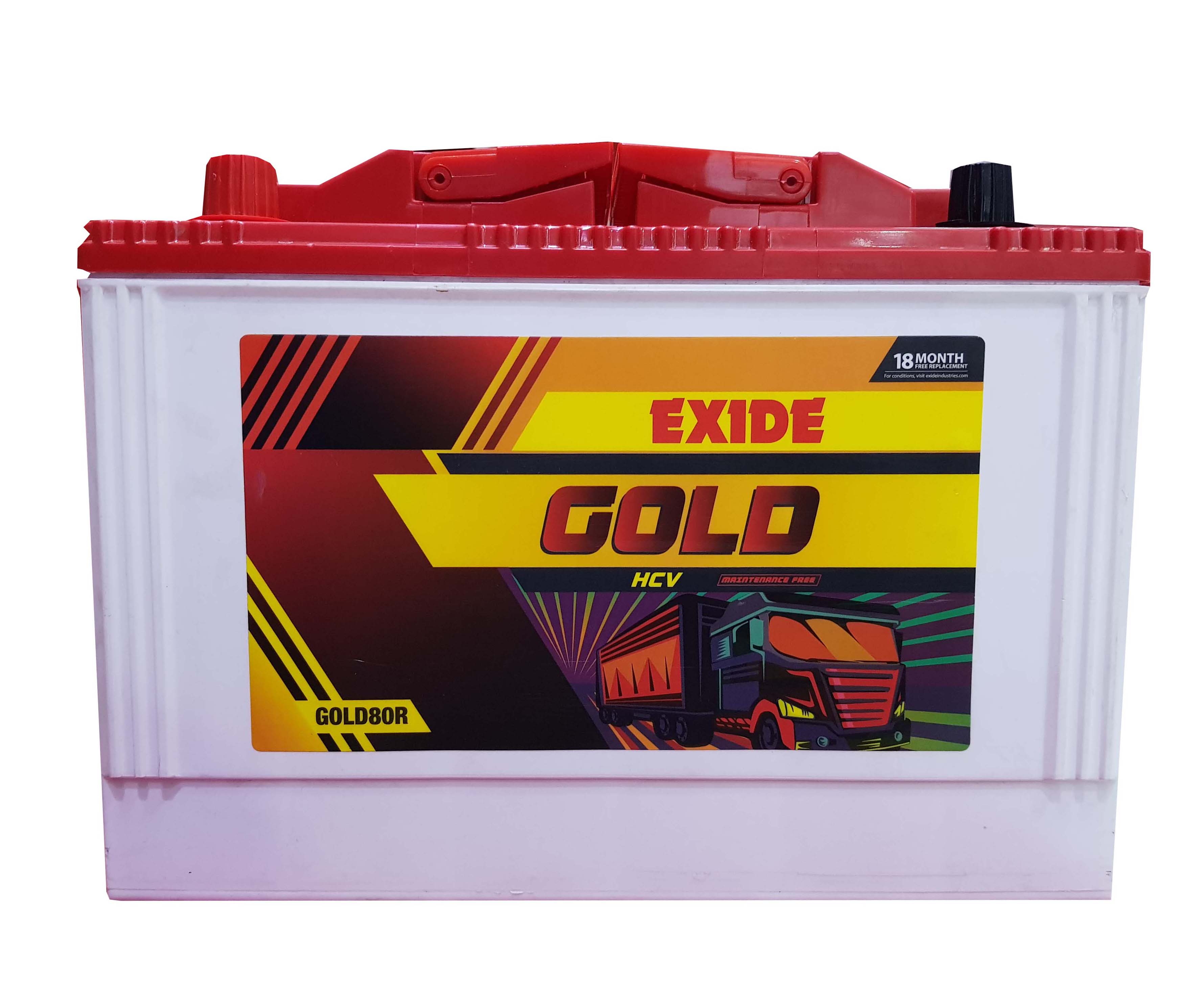  Exide Gold battery for tractor 80ah 